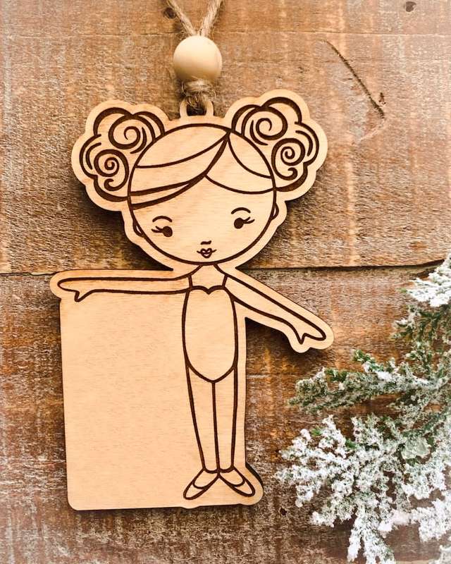 Digital download dancer, dance girl  svg ornament file for Glowforge and laser cutters SVG FILE ONLY